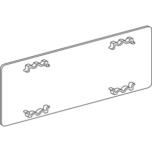Blum Abdeckkappe Tandembox antaro mit Blum Logo Kunststoff Seidenweiß