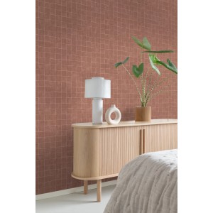 Origin Luxury Wallcoverings Tapete Fliesenmuster Braun 50 X 900 Cm 348046