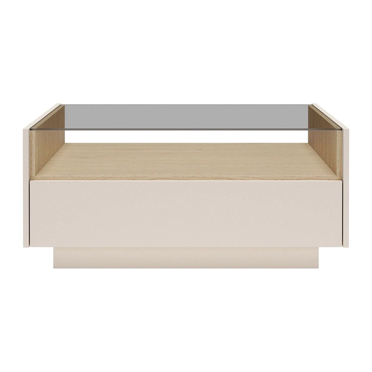 Vente-unique Couchtisch Alivento Beige  Naturfarben Hell 96 cm
