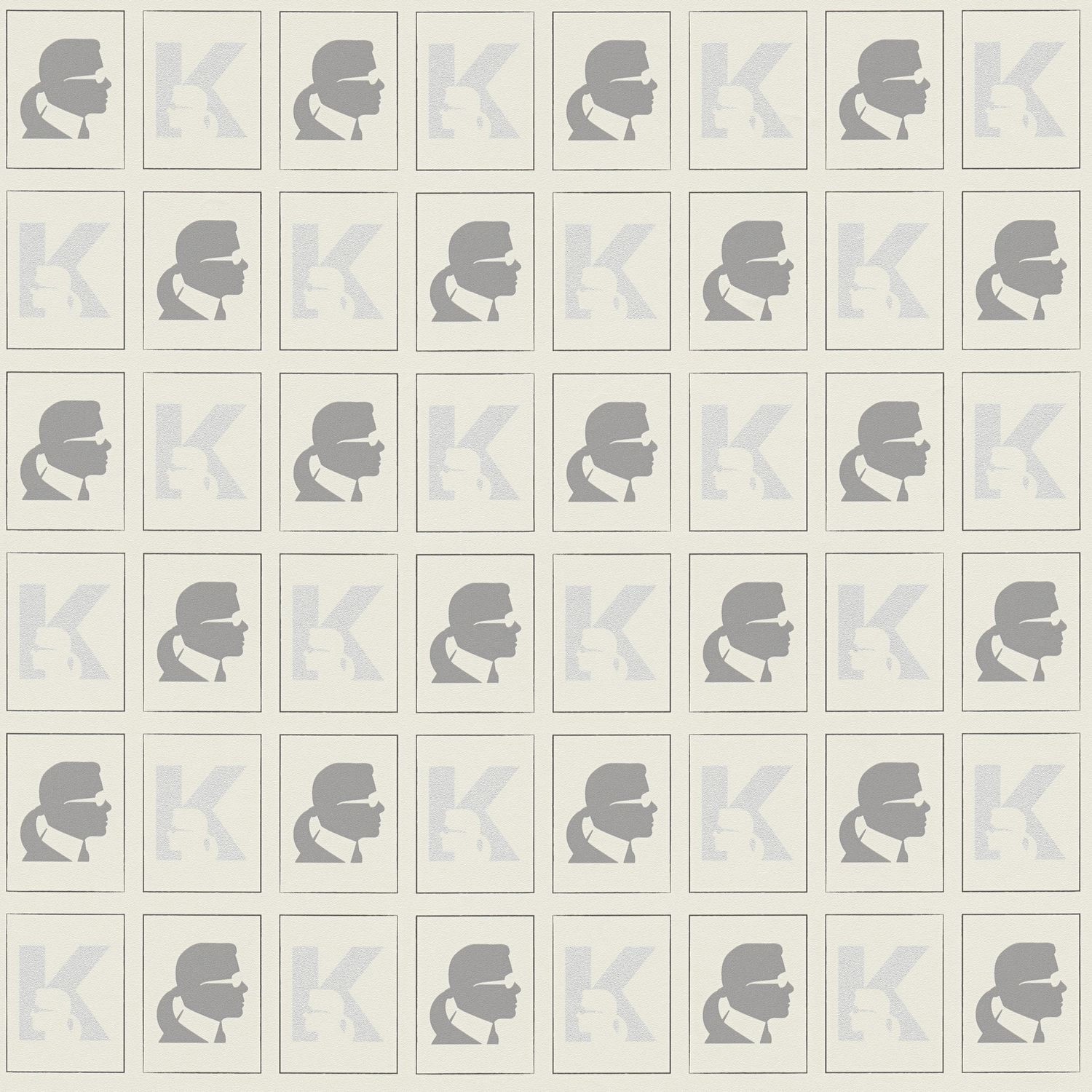 PROFHOME 378422-GU Exklusive Luxus Tapete Collage Weiß Grau Silber 0,53 m x günstig online kaufen