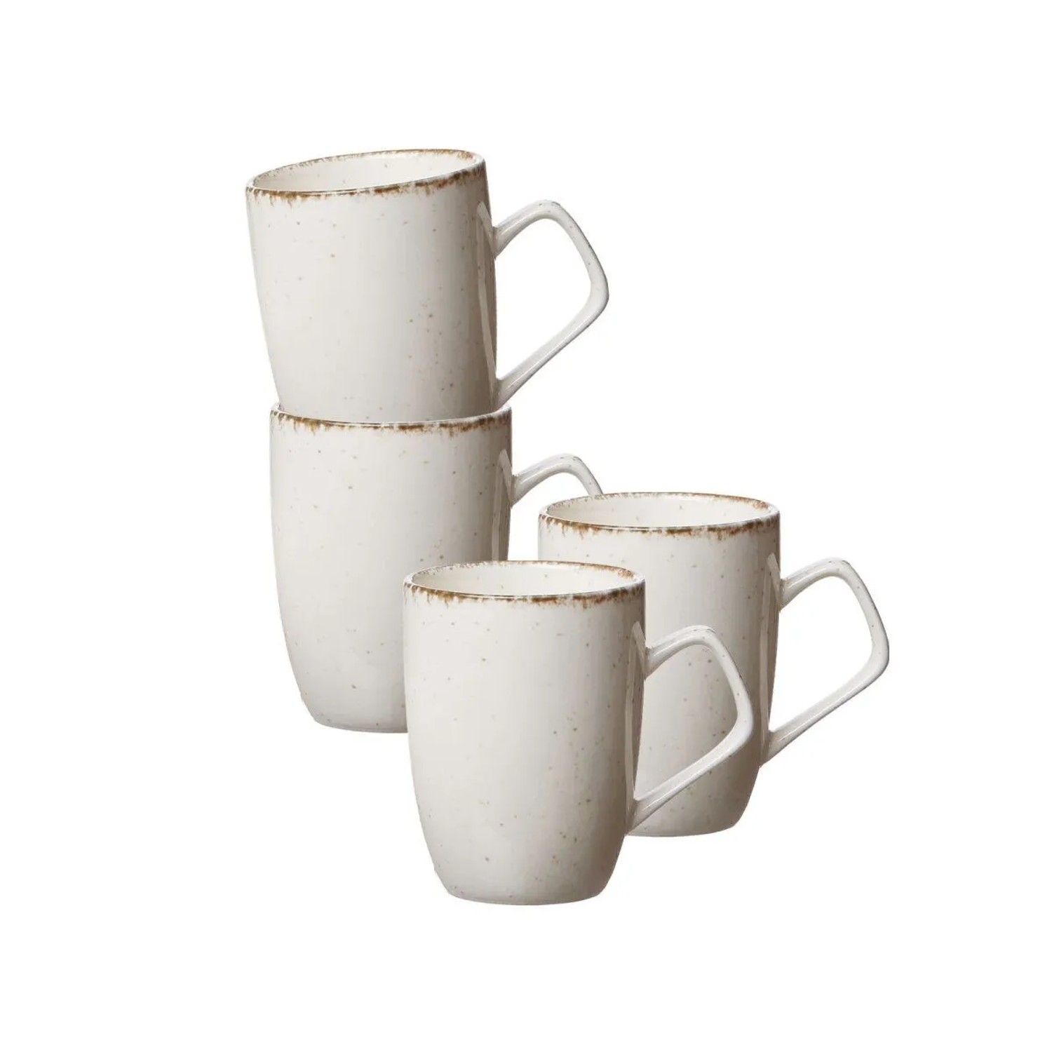 Ritzenhoff & Breker Casa Henkelbecher 380 ml 4er Set Creme