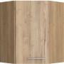 Optifit Erik290 Eckoberschrank, Wildeiche-Optik, 60x60 cm, Küchen-Eckschrank zur optimalen Raumnutzung.