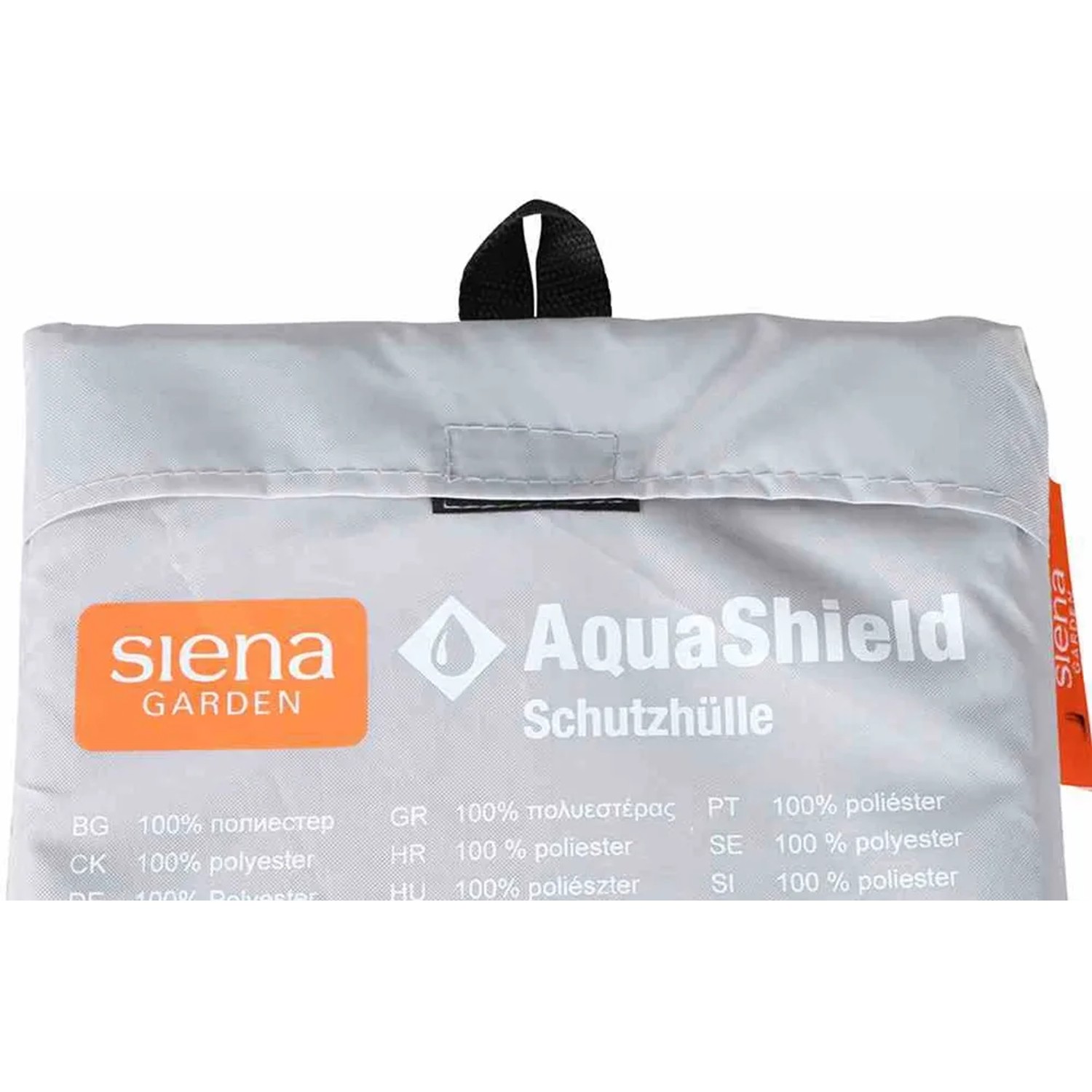 Siena Garden Schutzhülle für Stapelstuhl, AquaShield hellgrau, 67x67x80-110cm.