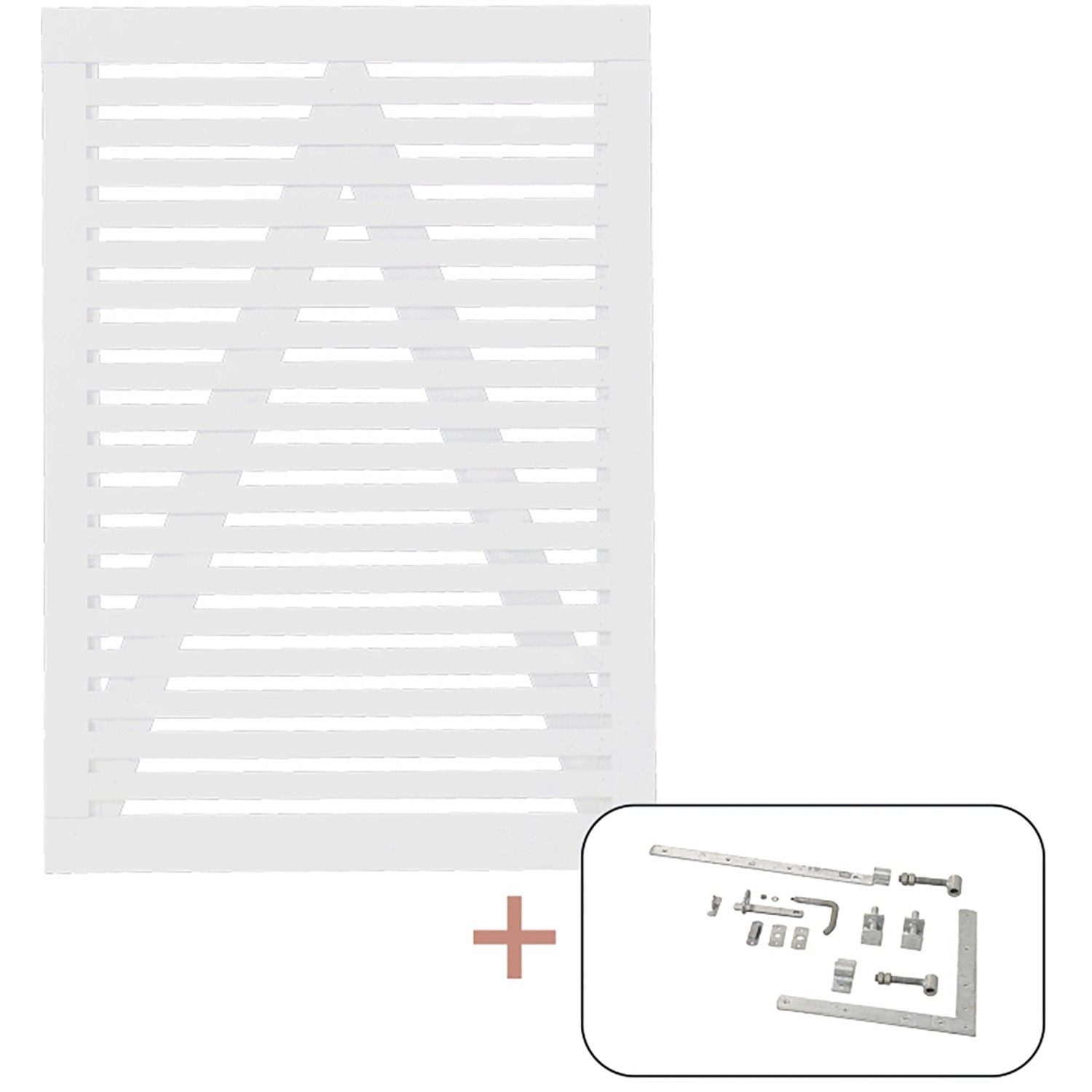 Einzeltor Tokyo Nadelholz Weiß 100 cm x 140 cm günstig online kaufen