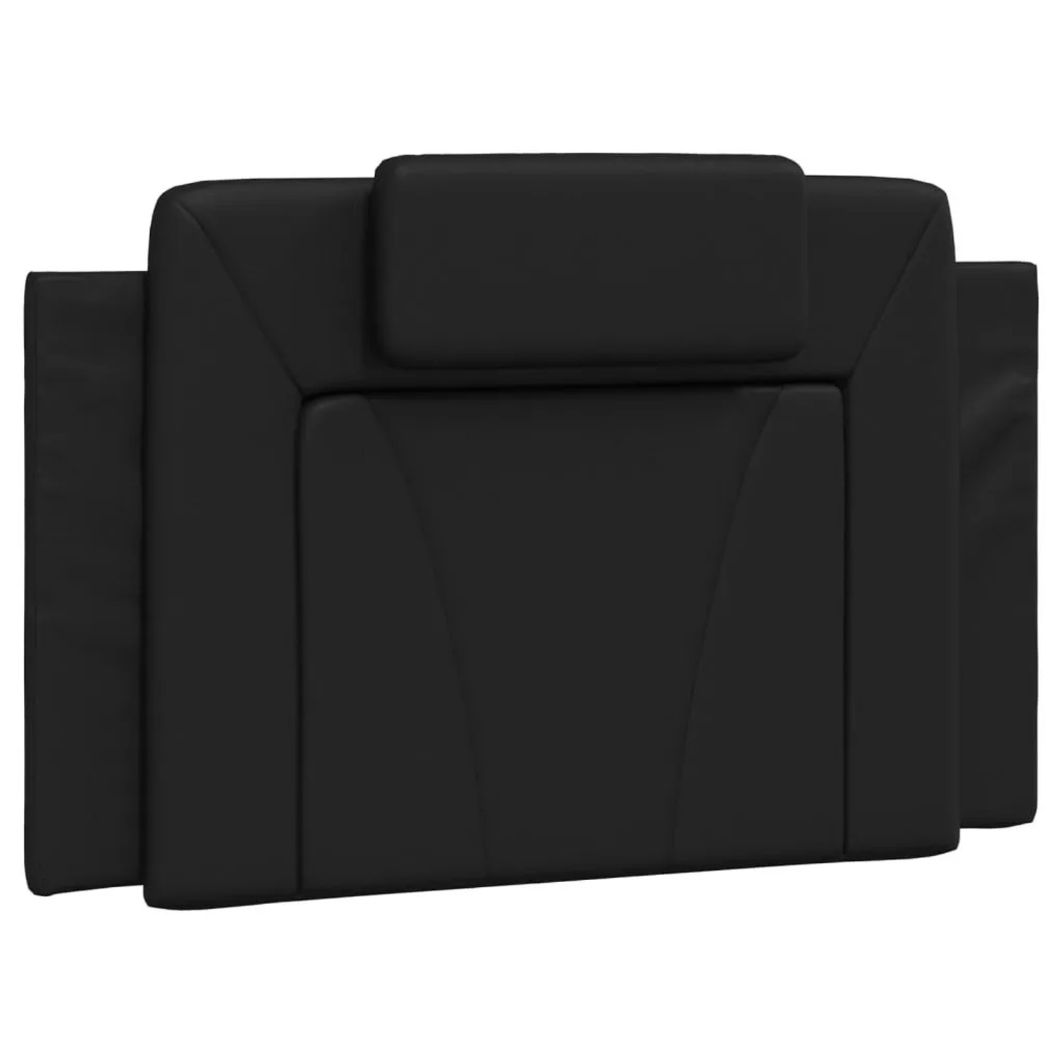 vidaXL Kopfteil-Kissen Viana Schwarz 80 cm Kunstleder 374760