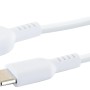 Weißes Schwaiger USB-A zu USB-C Kabel zum Laden und Synchronisieren.