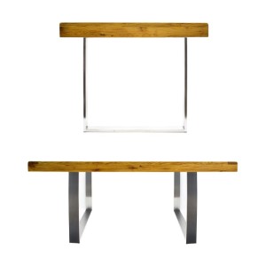Wiltec Tischgestell 80X73Cm Edelstahl Tischuntergestell Tischkufe Kufengestell