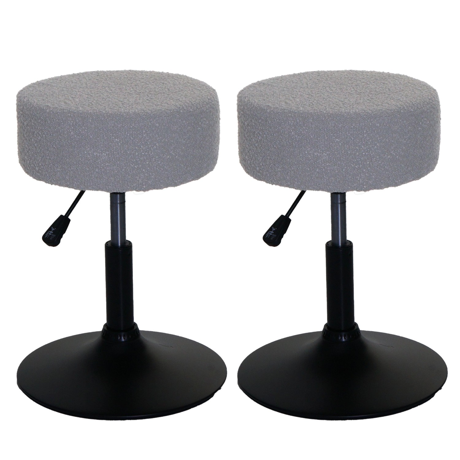 PROREGAL 2er-Set Hocker Höhenverstellbar Und Drehbar Sitzhöhe 45-57cm Durch günstig online kaufen