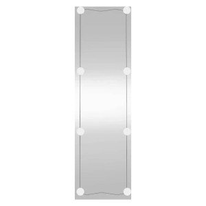 vidaXL Wandspiegel mit LED-Leuchten 30x100 cm Glas Rechteckig 3189151