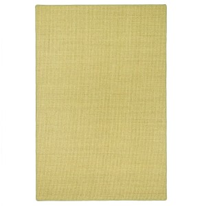 Klassischer, rechteckiger Sisalteppich in Grün, 100x200 cm. Naturfaser Teppich für Wohnräume.