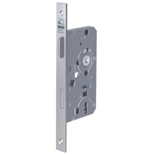 Basi Einsteck-Zimmertürschloss, Buntbart, DIN Links, Stulp käntig, für Innentüren.