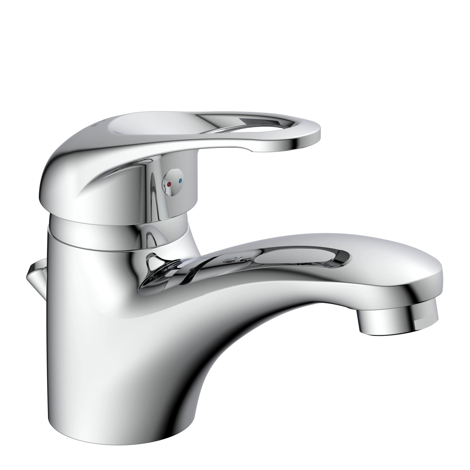 Schütte Waschtischarmatur Calvino Chrom, elegante Einhebelmischbatterie für das Badezimmer.