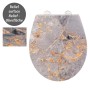 Wenko Premium WC-Sitz Grey Marble aus Duroplast mit Absenkautomatik_7
