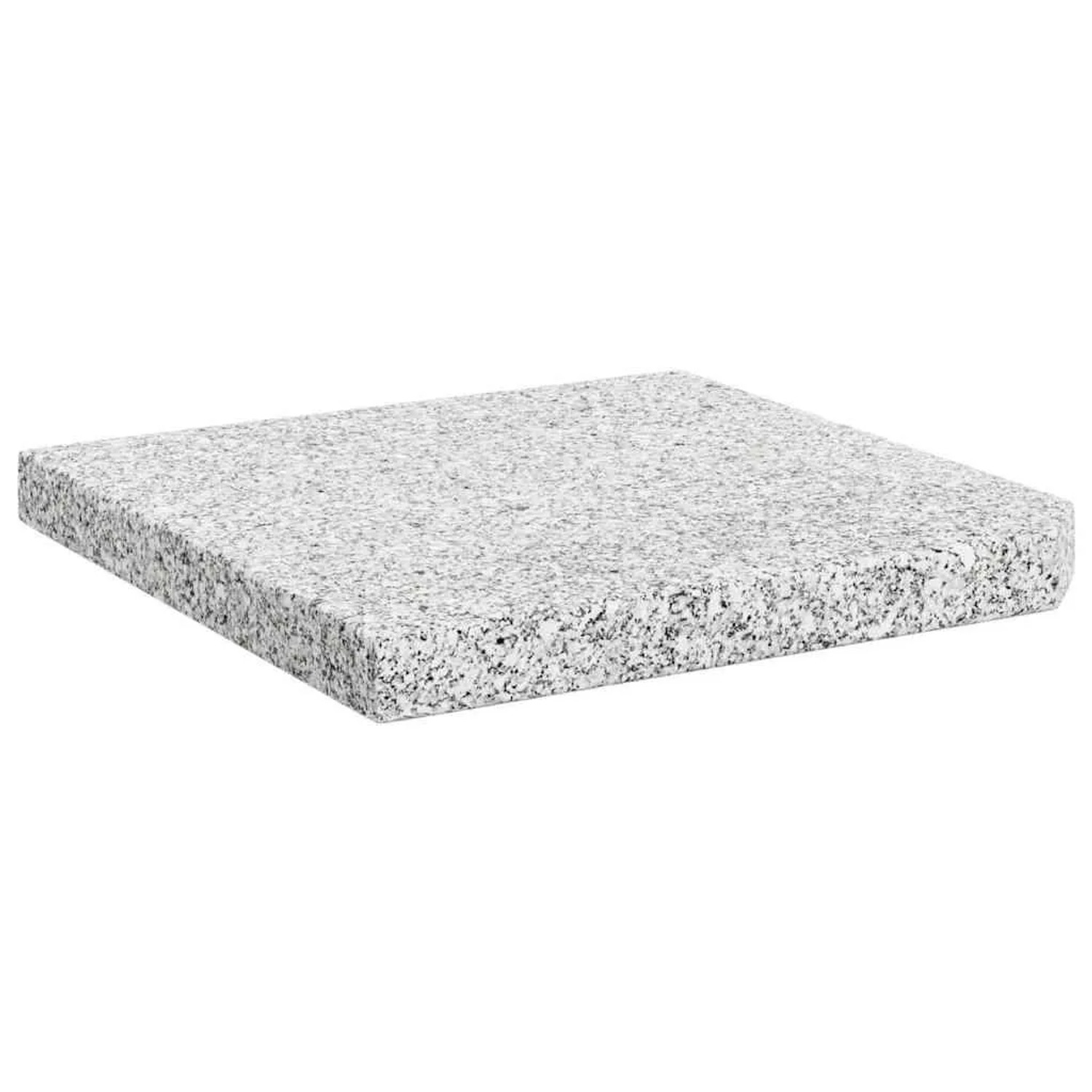 vidaXL Sonnenschirm-Gewichtsplatte Granit 25 kg Quadratisch Grau 45070