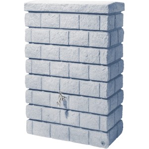 Garantia Wandtank Rocky Junior 300 l Light Granite in Steinoptik mit Wasserhahn.