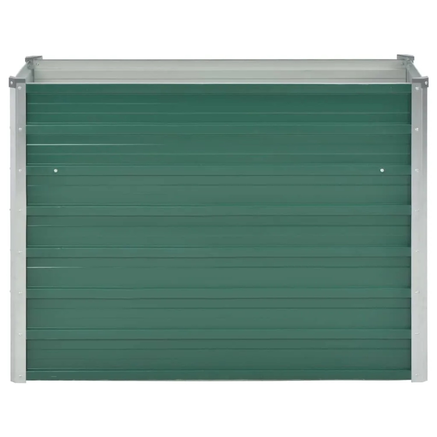 furnicato Garten-Hochbeet aus verzinktem Stahl, 100x40x77 cm, grün.