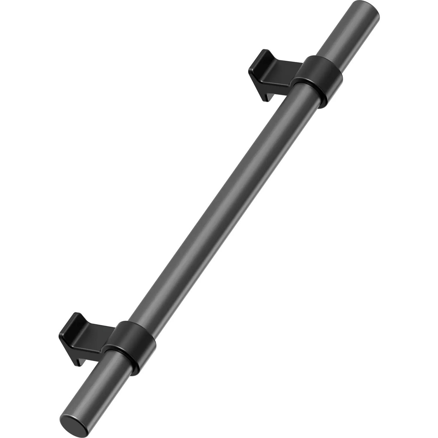Furnipart Möbelgriff Bond La 320 mm Breite 410 mm Gun-Metal Schwarz Matt