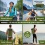SCANDIC NATURE Pioneer 35L Rucksack oliv, wasserdicht mit Roll Top. Ideal für Outdoor, Wandern, Wassersport, Fahrrad & Reisen.