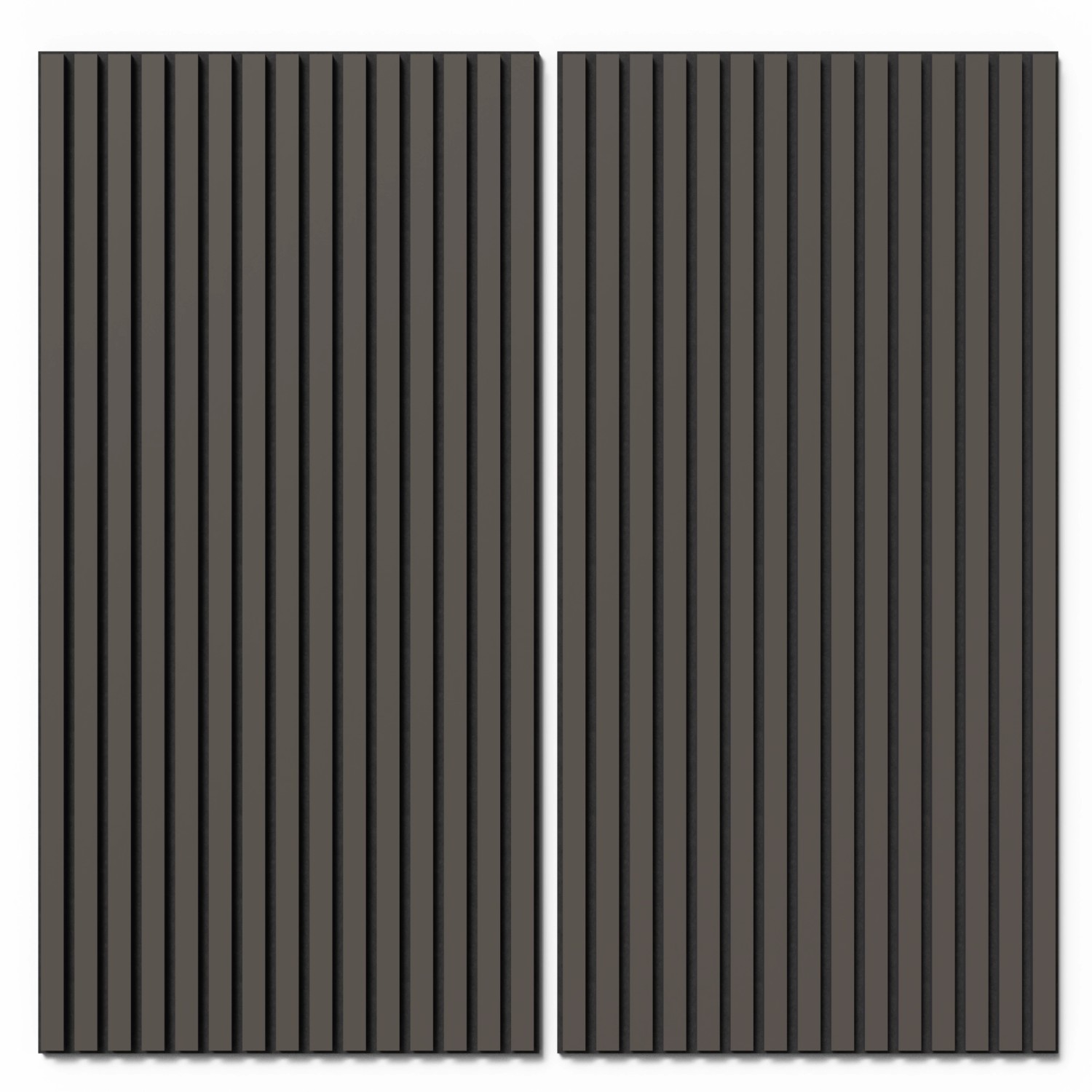 Akustikpaneel Lino Mauve MDF Schwarz Filz Schwarz 60 cm x 120 cm 2 Stück