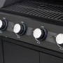 Detailansicht des El Fuego Gasgrills San Angelo mit 4+1 Brennern und Bedienelementen.