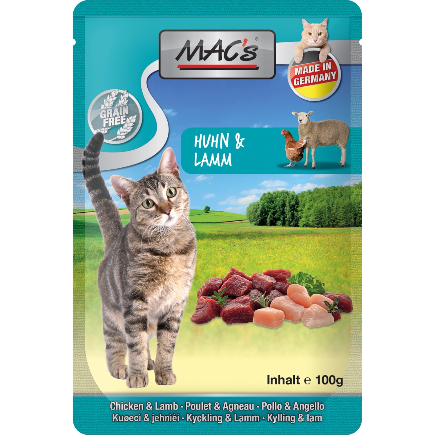 Mac's Katzen-Nassfutter Huhn und Lamm 100 g