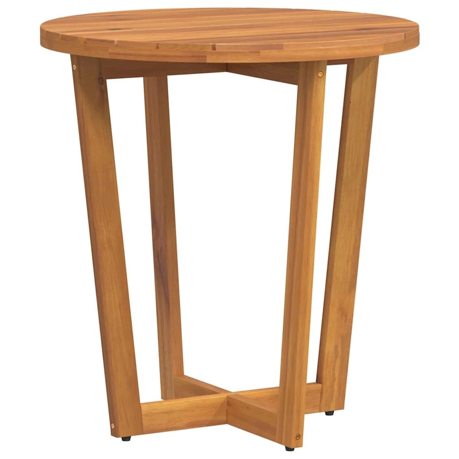 vidaXL Garten-Beistelltisch Rund Ø70x75 cm Massivholz Akazie 4108133 günstig online kaufen