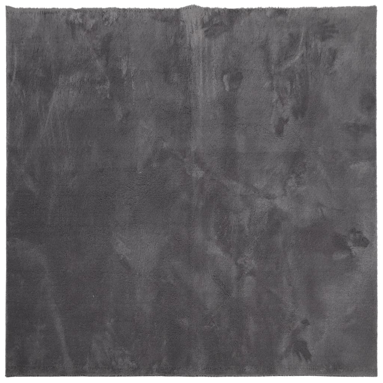 vidaXL Teppich Huarte Kurzflor Weich Und Waschbar Anthrazit 240x240 Cm 1934 günstig online kaufen