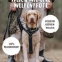 Hund mit Rudelkönig Hundegeschirr Paola, gepolstertes Brustgeschirr Größe L.