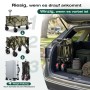 Sekey Bollerwagen, faltbar, olivgrün, mit Heckklappe, 4-Wege-Faltung, für Camping & Freizeit.