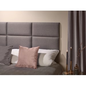 Wandkissen Bolster, 120x15cm, Dunkelgrau Struktur als Kopfteil am Bett. Dekor-Paneel für Wandgestaltung.