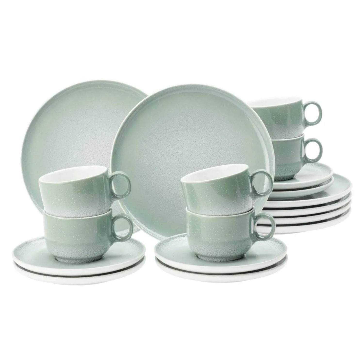 Seltmann Weiden Sento Home Kaffeeservice 18-teilig Aura Mint