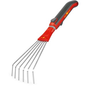 Wolf-Garten Kleinfächerbesen mit Stiel, Kombisystem für Laub und Gartenabfälle.