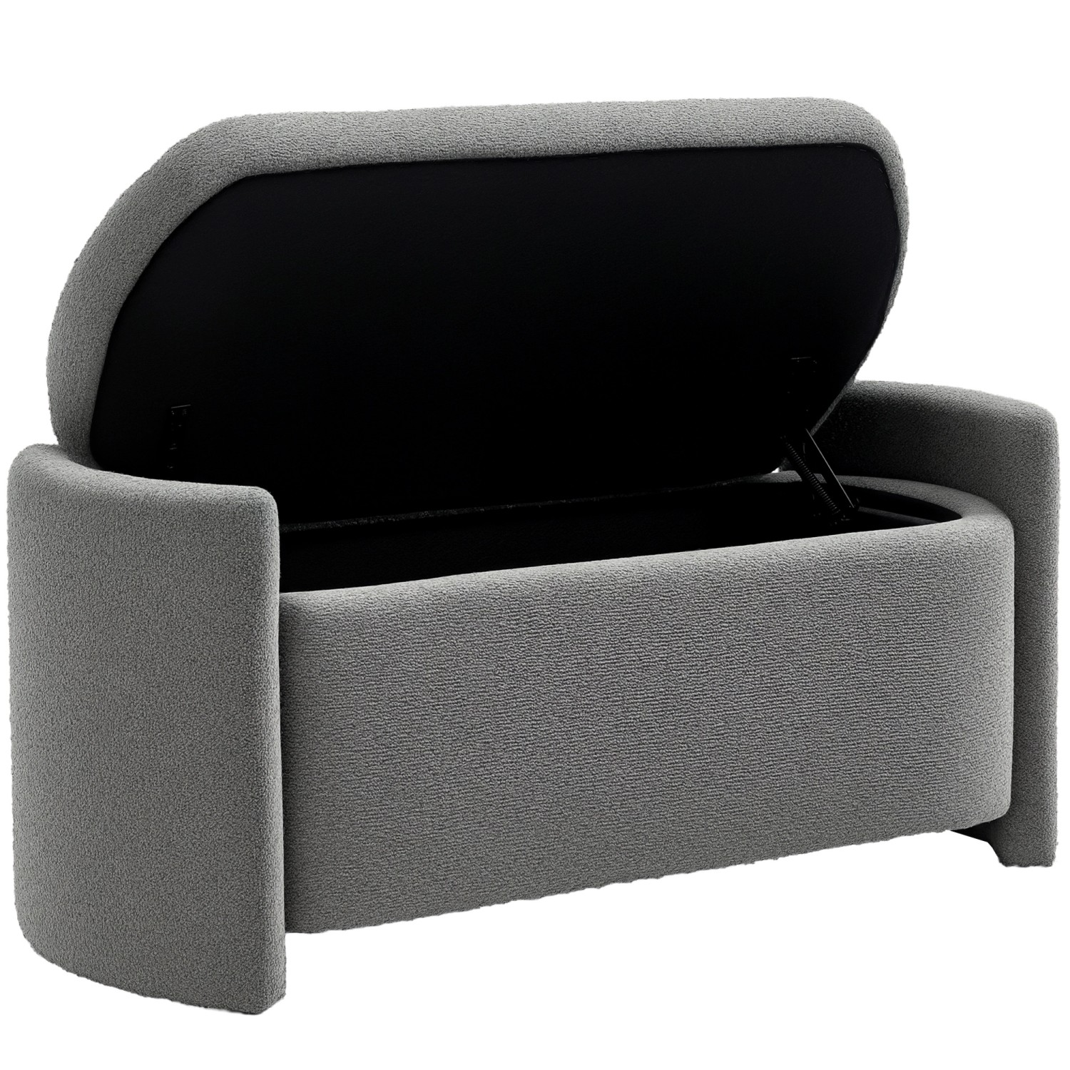 HOMCOM Sitzbank Bettbank mit Stauraum Polsterbank 105 x 44 x 45 cm