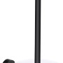 Tesa WC-Bürstenhalter Moon, schwarz matt, mit Glasbehälter und Klebelösung für einfache Montage.