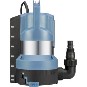 Hybrid-Tauchpumpe für Klar- und Schmutzwasser, 15.000 l/h Fördermenge, Edelstahlgehäuse.