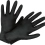 Schwarze Einweghandschuhe, Größe M, 20 Paar, aus Nitril für Haushalt und Gewerbe.