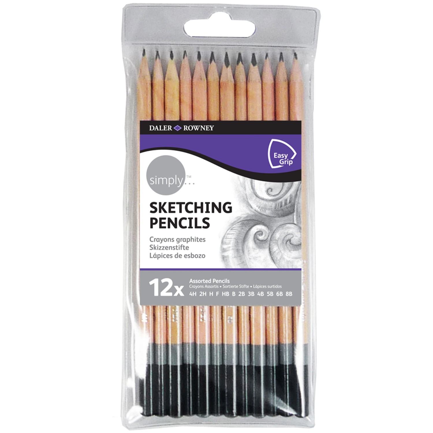 Daler-Rowney Simply Skizzenstift-Set 12-teilig