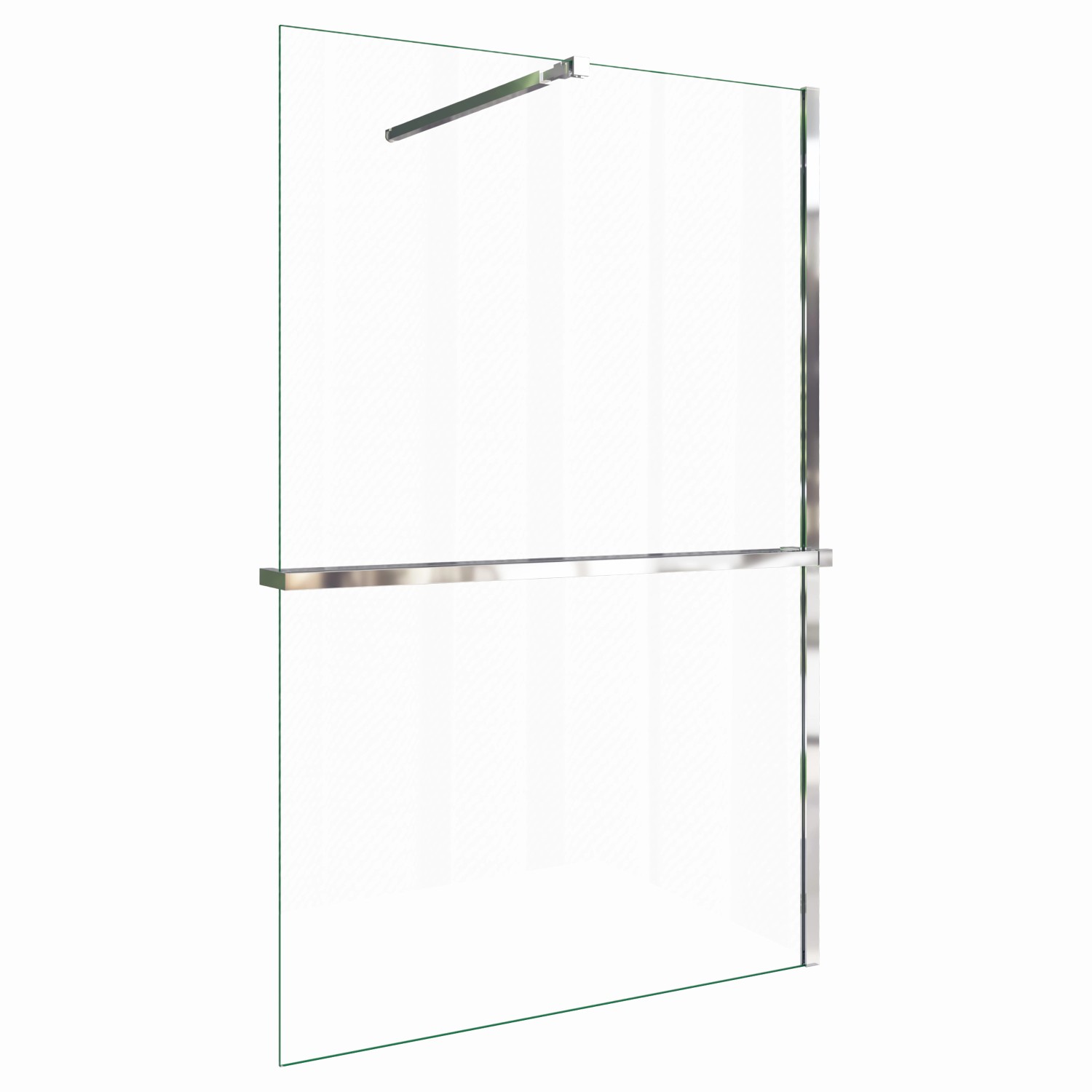 AICA Walk In 80x200cm Duschwand mit Stabilisator 8mm NANO ESG-Glas mit Dusc günstig online kaufen