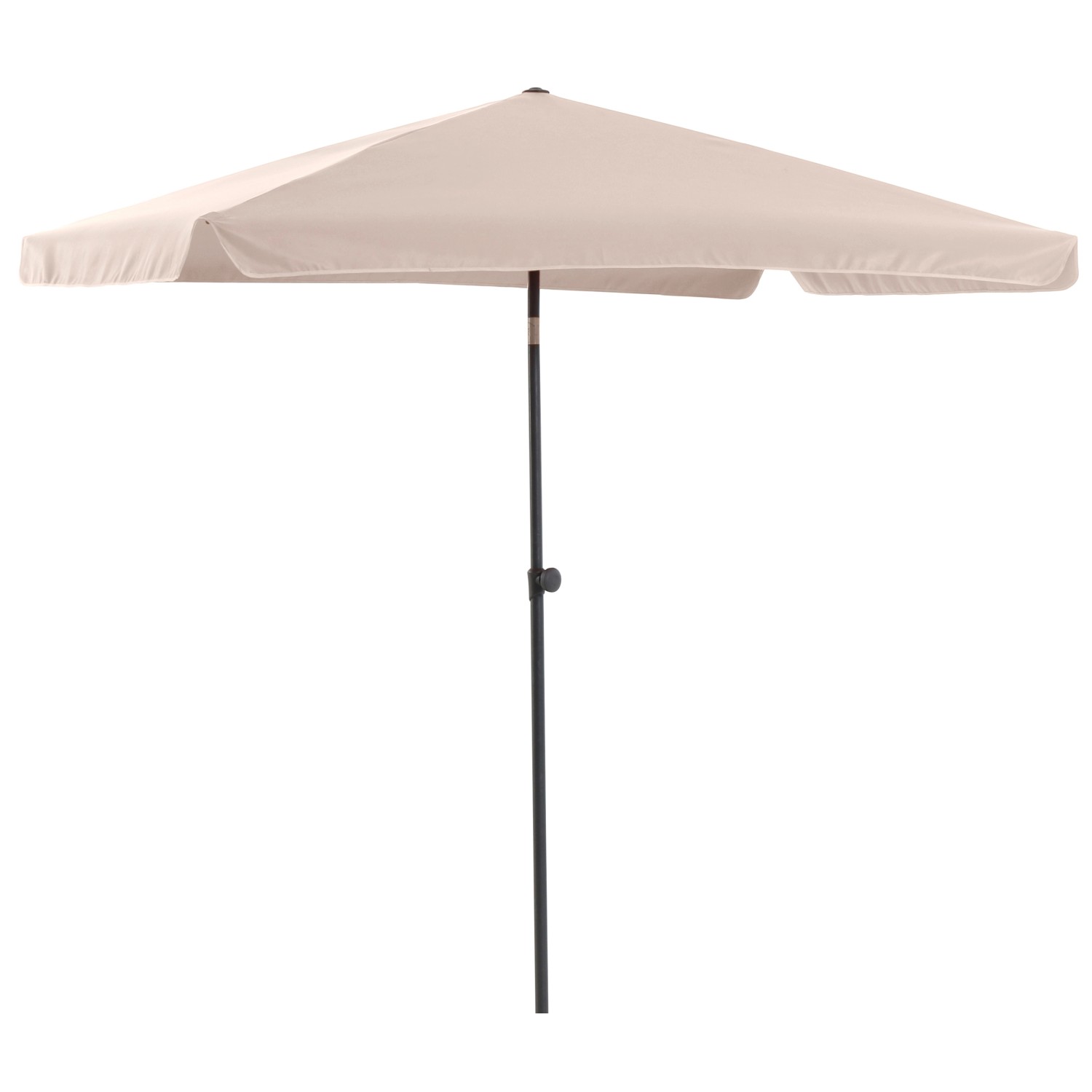 Balkonschirm Hernando 210 cm x 140 cm Beige mit Push-Up-Funktion