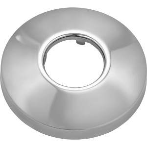 Verchromte Messing-Rosette, 80 mm, zur Abdeckung von Wanddurchbrüchen bei Siphons.