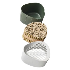 Elho Bienenhotel Essential 18 cm Grau