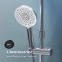 AM.PM Duschsystem X-Joy mit Handbrause und 3 Strahlarten in Chrom.