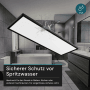 LUXULA LED Panel 58x20cm 24W 2200lm IP44 Wassergeschützt CCT Dimmbare Deckenleuchte Fernbedienung 3000K bis 6500K Warm- Kaltweiß Aufbauleuchte Schwarz_6