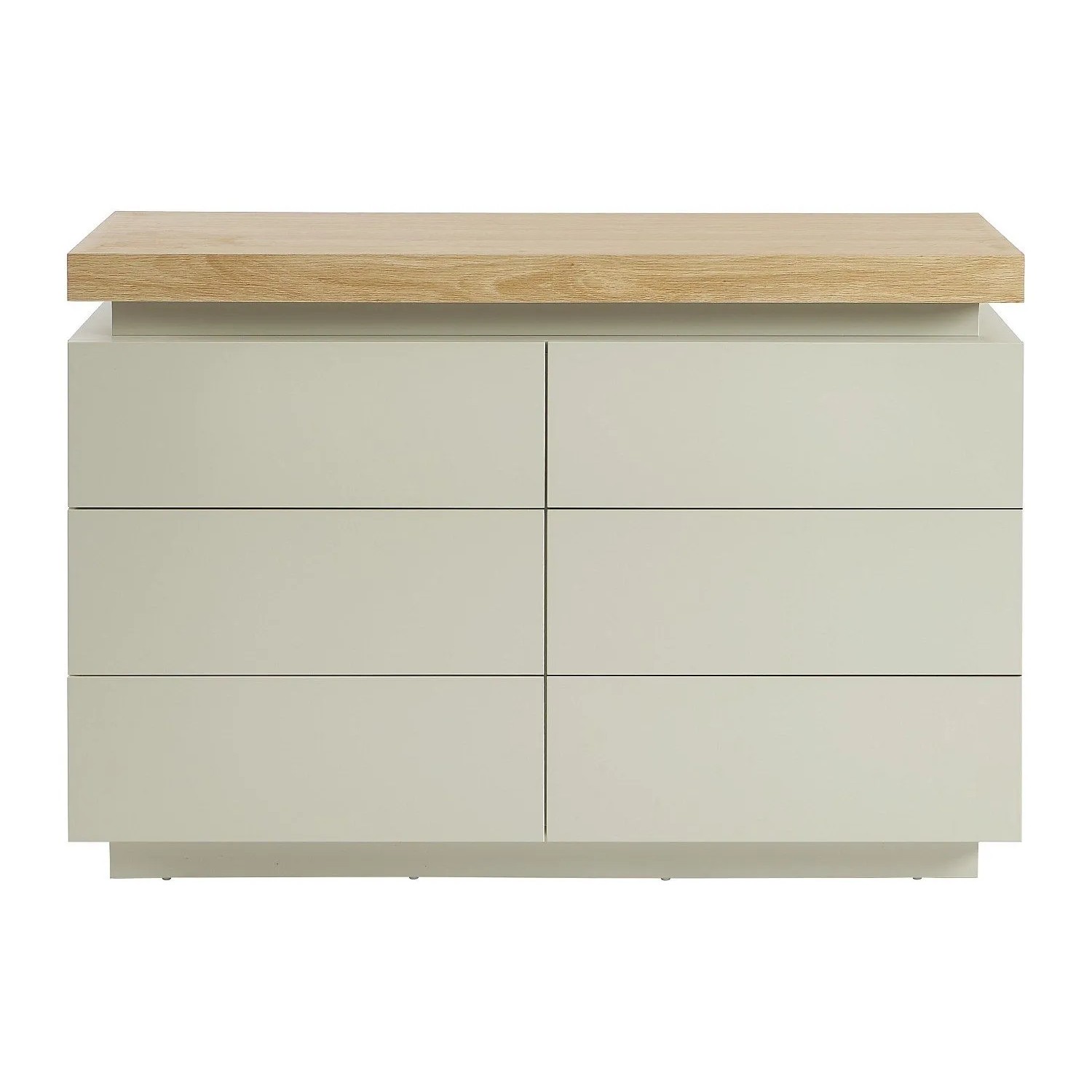 Vente-unique Kommode Halo Beige  Naturfarben Hell 120 cm