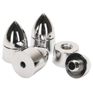 Dynavox Lautsprecher Spikes 4er-Set Chrom, Möbelbeine zur akustischen Entkopplung.