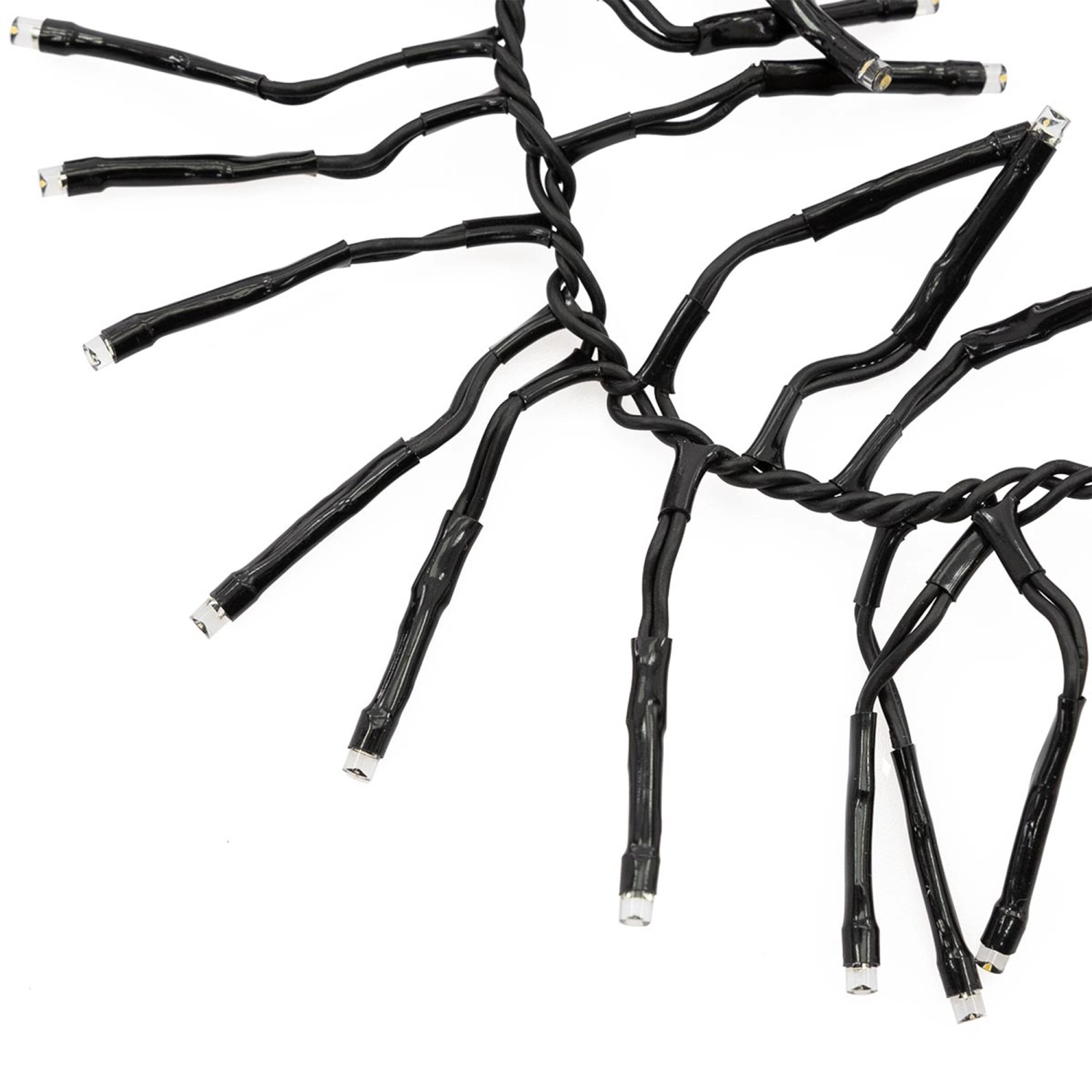 ECD Germany LED Cluster Lichterkette 14m 700 LEDs Extra Warmweiß 8 Modi IP44