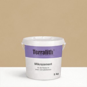 Terralith Mikrozement Fix&Fertig Schlamm, 5kg Eimer, für Putz-, Mörtel- und Zementarbeiten.