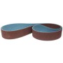 Score-Abrasives Vlies Schleifband, 75x2000 mm, braun-blau. Robustes Zubehör für Bandschleifer.