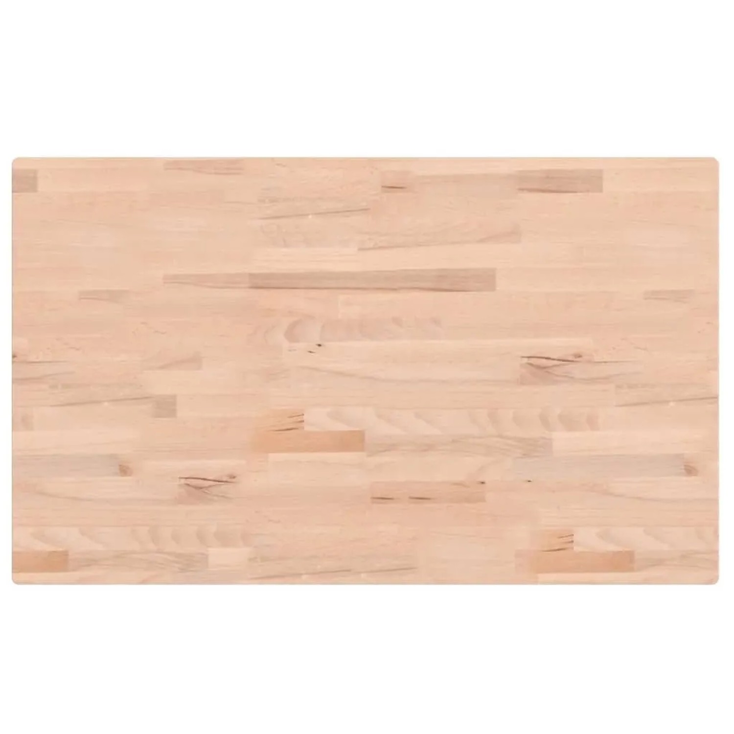 vidaXL Tischplatte 100x60x2,5 cm Rechteckig Massivholz Buche 3188885