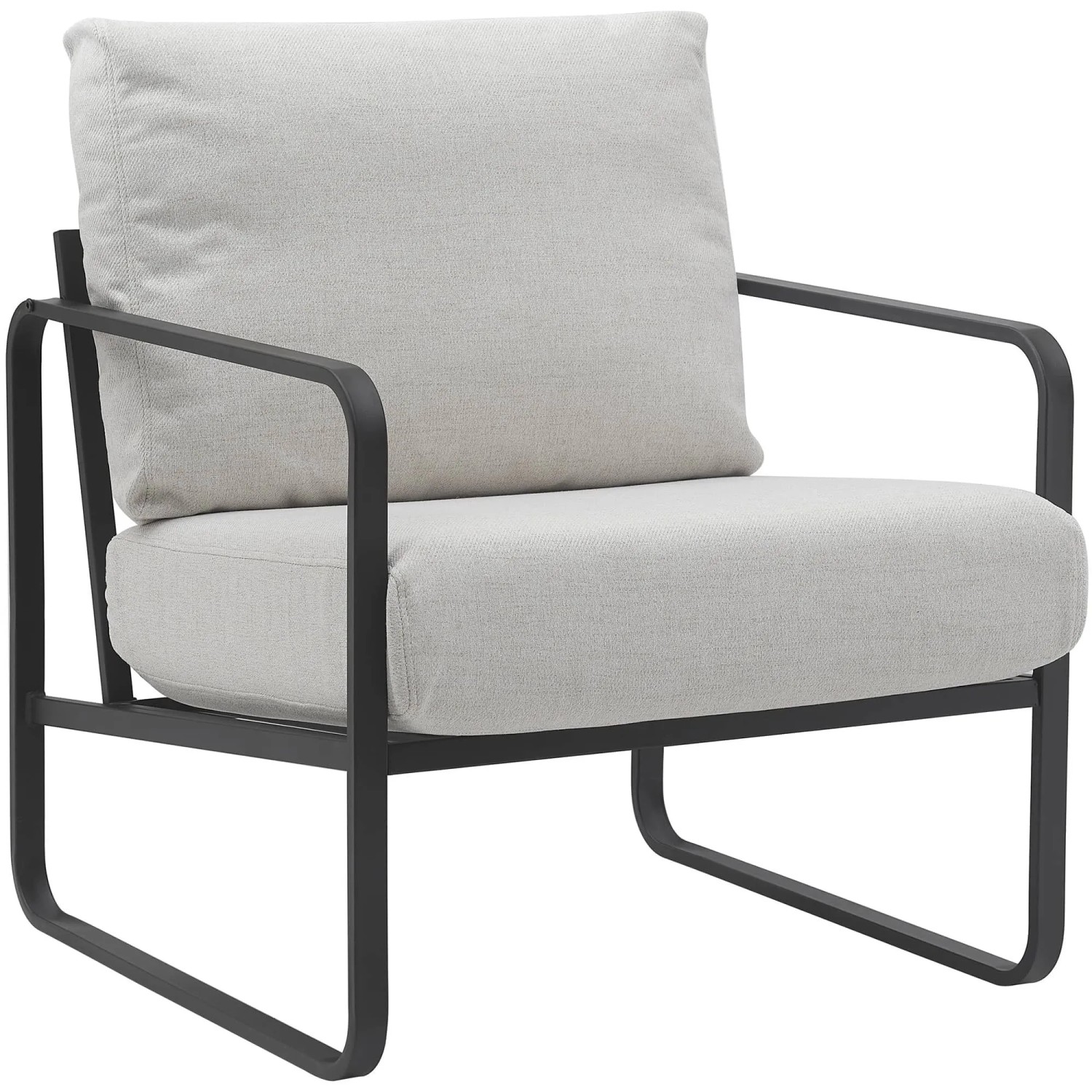 DELUKE Lounger Sessel JAKART Stoff Grau 70x74x82cm Loungesessel Wohnzimmer Bequem Clubsessel Sessel Hotel